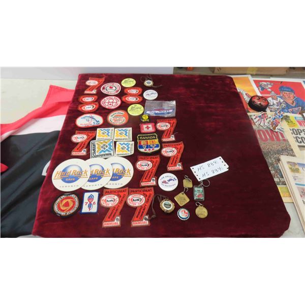 Crests, Badges, Awards, WPG Dog Tags, Canada Cup, 81 Beer Cap