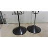 Image 3 : 2 Store Metal Display Stands with Clip - Largest 10.5" x 10.5" x 63" - Spins 