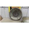Image 8 : Enamel Pot, Wooden Cabinet5.25" x 12" x 14" t , Large WOK with Lid