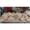 Image 1 : 10 Enamel Hanging Lights 16" Wide