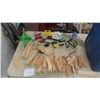 Image 1 : Wooden Train SET Includes Tracks, Bridges, Train Cars, Engine, plus more
