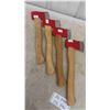 Image 2 : 4 Hatchets with Wooden Handles