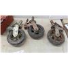 Image 3 : 3 Heavy Duty Wheel Castors + Emergency Flare, Manitoba License Plates