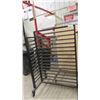 Image 8 : 2 Store Display Racks On wheels with Pegs28.5" x 39.75" x 54.5"  + 32" x 48" x 60.5" 