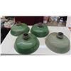 Image 1 : 4 Enamel Lamp Shades 16" Wide