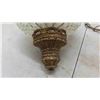 Image 3 : Vintage Hanging Light Cut glass with Brass 19" 