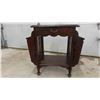Image 3 : Magazine Rack Table 14" x 24" x 24" + Humidor Cabinet 9" x 12" x 30.5" 