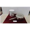 Image 1 : New Old Stock ; Chocolate Fondue Set, Easy Strain Cookware Pan 9" 