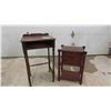 Image 1 : Phone Desk 14" x 17.5" x 29" + Humidor 13" x 16" x 22" 
