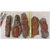 Image 2 : 5 Signed Tree Carvings , Mug, Copper Ware, Pitcher, Coffee Carafe, plus more