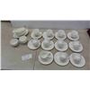 Image 1 : Royal Albert Chantilly 12 Tea Cups, 11 Bread + Butter Plates, Gravy Boat, Saucer, 