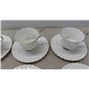 Image 2 : Royal Albert Chantilly 12 Tea Cups, 11 Bread + Butter Plates, Gravy Boat, Saucer, 