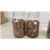 Image 3 : 4 Sealer Jars of Pennies