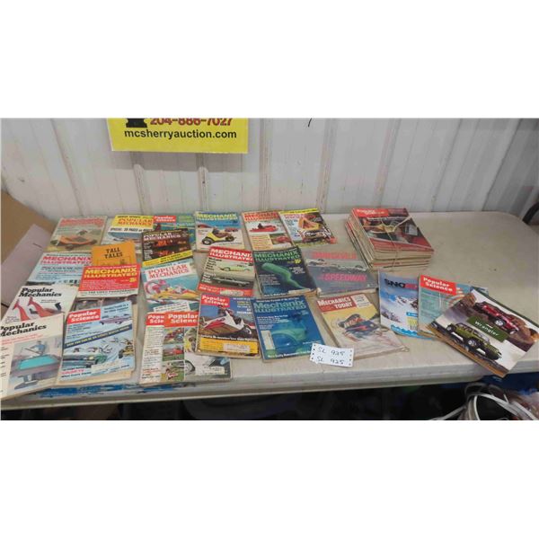 Popular Science, Mechanix Illustrated 1970s Magazines