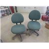 Image 1 : Pair of Matching Modern Office Steno/Adjustable Computer Chairs