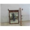 Image 1 : Wood Framed Mirror 49'' x 33''