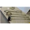 Image 2 : Fireplace Tool Set - 5ps with Stand