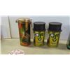 Image 2 : Tins ; Planters, Baileys, Eaton's, Crown Royal Box, Craft Brewed Beer Bottles