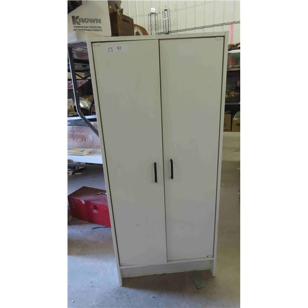 2 Door Pantry with 4 Shelves 12" x 24" x 54.25" 