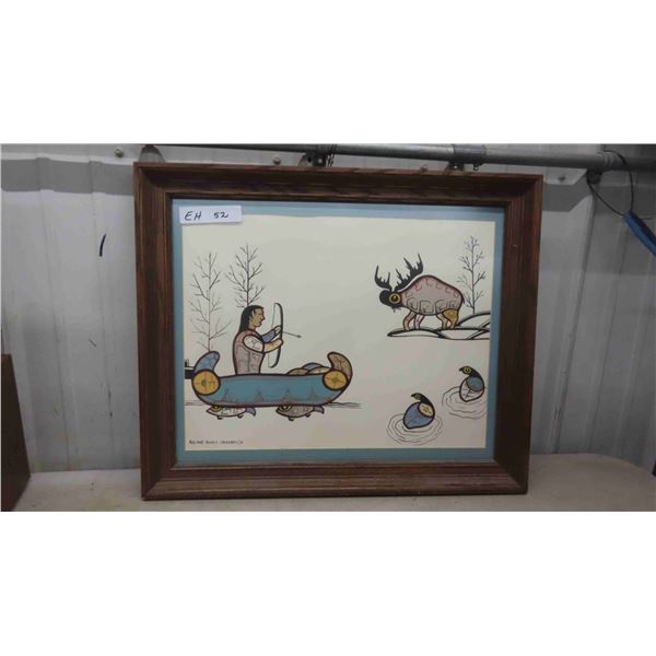 Roland Ronald Kakegamic Framed Print 19" x 23" 