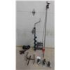 Image 1 : Gear Puller, Ice Auger, 4 Castor Wheels, Clamp, Small Anvil, Bag of Smoking Wood 