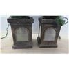 Image 2 : 2 Christmas Trees in Pots with Lights 34" Tall 