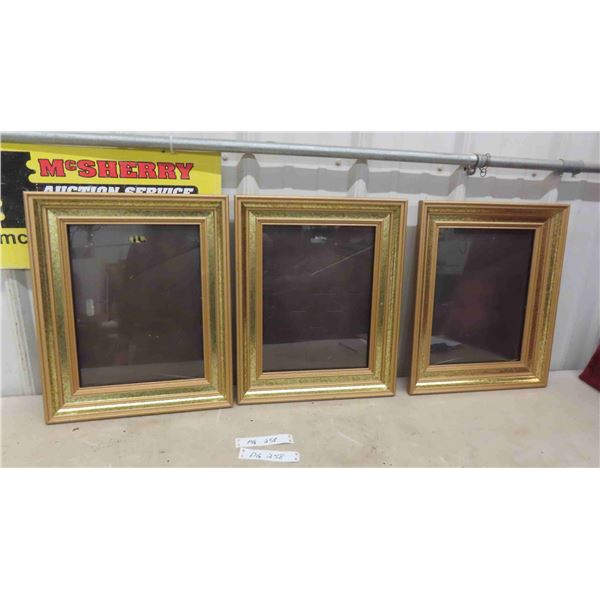 3 Matching Picture Frames 9.5" x 12.5" 