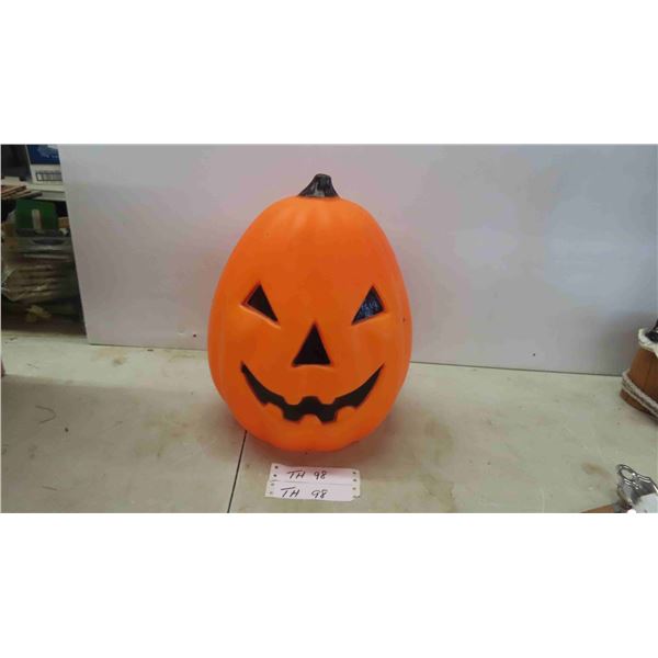 Pumpkin Blow Mold 14" tall with Light