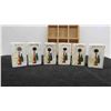 Image 2 : Vintage Spice Shelf with 6 Spice Jars 7.25" x 8.75" 