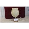 Image 1 : Lucite Spaghetti Lamp 15" Tall  - damage on shade pictured