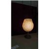 Image 2 : Lucite Spaghetti Lamp 15" Tall  - damage on shade pictured