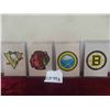 Image 1 : (4) 1977/78 Team Logo Hockey Cards