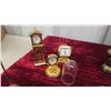 Image 2 : Wood Shelf 18'' x 11'' , Minature Clocks: Tractor, Airplane, Golf Ball & More