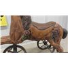 Image 2 : Vintage Horse Tricycle with Wood Spoked Wheels 21 1/2'' x 12'' x 20 1/2'' 