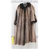 Image 1 : Ladies Silver Tipped Racoon Coat with Black Dyed Mink Size 10 , Comes with Original 
