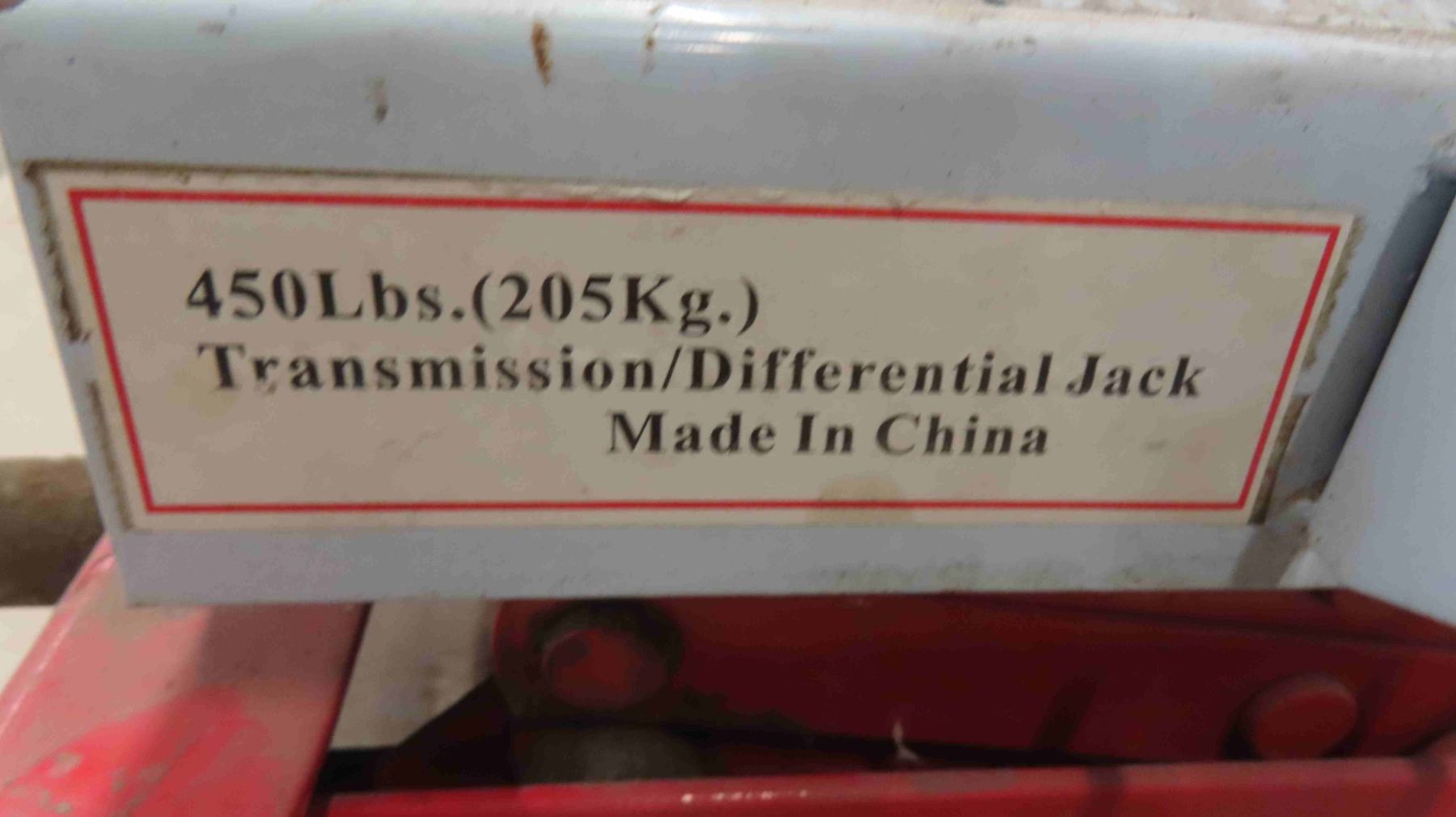 Transmission/Differential Jack 450LBS Max McSherry Auction Service Ltd.