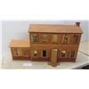 Image 1 : Vintage Balsa Wooden Doll House 34'' x 13'' x 19 1/2'' with Furniture