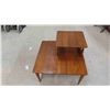 Image 2 : Vintage Wood Step Up End Table 30'' x 30'' x 24'' 