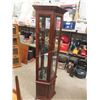 Image 2 : Curio Cabinet 72'' Tall x Up To 26'' Deep - Low Mirror in Back Is Broken 
