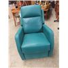 Image 2 : Leather/Leather Style Reclining Swivel Chair
