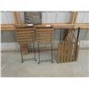 Image 1 : Folding Wood and Metal Bistro Set with 2 Chairs