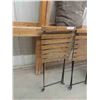 Image 2 : Folding Wood and Metal Bistro Set with 2 Chairs