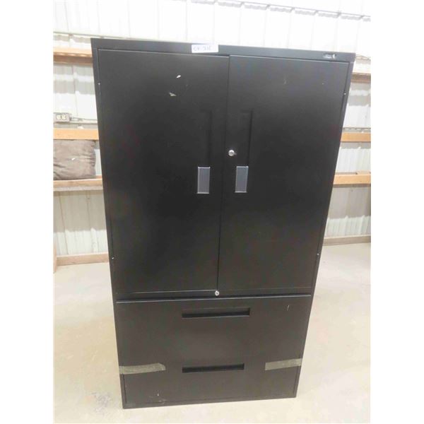 thumbnail image 2 of MECOLOR 6-Door Metal Storage Cabinet - 90x90x45cm, Black, Lockable, For Home, Office, Garage 2 of 12