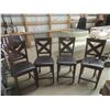 Image 1 : 4 Solid High Boy Chairs