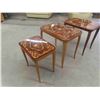 Image 2 : 3 Nesting Tables with Inlay