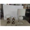 Image 1 : 3 Table Lamps, 1 Without Shade 
