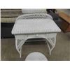 Image 2 : Wicker Vanity 33'' x 31'' x 16'' Plus Mirror 18'' x 21'' with Stool 