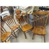 Image 4 : 6 Matching Solid Wood Kitchen Chairs 