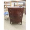 Image 1 : Mahogany Dresser with Serpentine Front 48'' x 34'' x 21'' -Scratched, Ready 