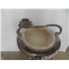 Image 2 : Chrome Ashtray with Alabaster Tray and Lighter 